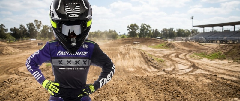 Fasthouse youth rider in full kit at the track